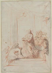 Christus reicht die Hostie, 1700er
