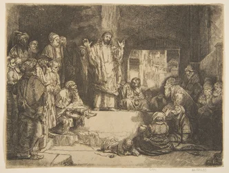 Christus predigt La Petite Tombe Kopie