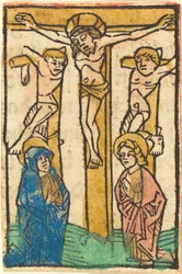 Christus am Kreuz zwischen den beiden Dieben, ca. 1475