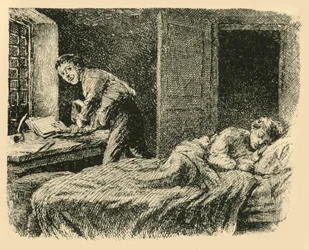 Christoph ergriff das Manuskriptbuch und die Kopie, 1907