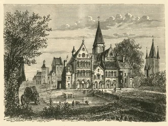 Kirche und Turm des Tempels, Paris, 1890