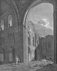 Kirche St. Bartholomäus der Große in West Smithfield, City of London, 1822