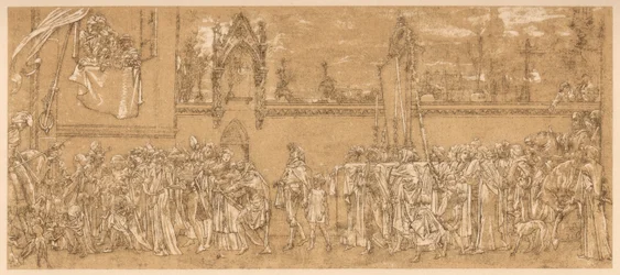 Cimabues gefeierte Madonna wird in Prozession getragen..., 1853-1855 ca. 1880-1882