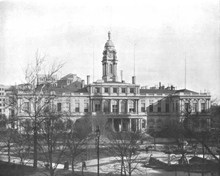 Rathaus, New York, USA, um 1900