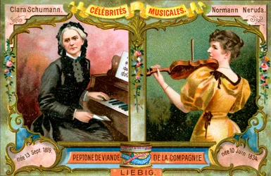 Clara Schumann und Wilma Norman-Neruda, um 1900