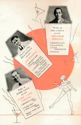 Cocktailrezepte, ca. 1935 1935.