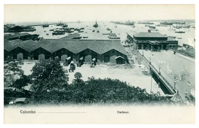 Hafen von Colombo, Ceylon