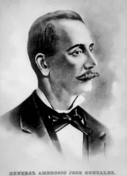 Colonel Ambrosio José Gonzales, 1818-1893, kubanischer Revolutionär