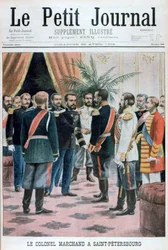 Oberst Jean-Baptiste Marchand in St. Petersburg, Russland, 1902