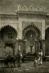 Kolonnade der Moschee von Djamaa-El-Kebir, Algier, 1890