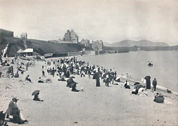 Colwyn Bay - Der Strand, 1895