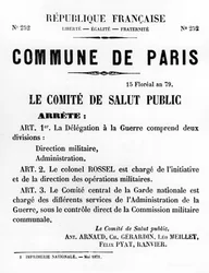 Commune de Paris, aus Französische politische Plakate der Pariser Kommune