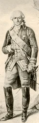 Comte de Rochambeau, zeigt die Kleidung eines französischen Offiziers, 1791, 1937