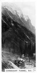 Connaught-Tunnel, British Columbia, Kanada, ca. 1920er Jahre