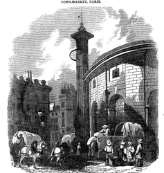 Getreidemarkt, Paris, 1836