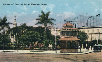 Ecke des Central Parks, Havanna, Kuba, ca. 1910