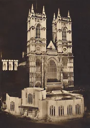 Krönungsbeleuchtung - Westminster Abbey, 1937