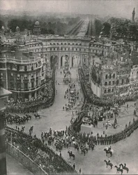 Krönung von König Georg V. und Königin Mary, London, 1911.
