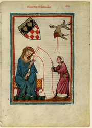 Graf Otto von Botenlauben aus dem Codex Manesse, zwischen 1305 und 1340
