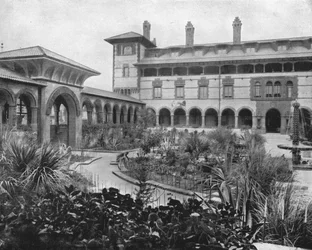 Hof von Ponce de Leon, St. Augustine, Florida, USA, ca. 1900