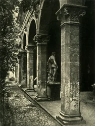 Hof des Palazzetto Venezia, Rom, Italien, 1908