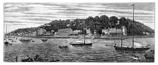 Cowes Hafen, Isle of Wight, 1900