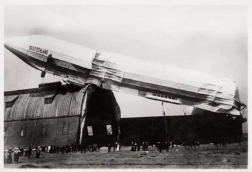 Abgestürzter Zeppelin LZ 8 Deutschland II, Düsseldorf, Deutschland, 1911, 1933