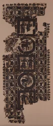 Vorhangpaneel mit Szenen des Feierns, 500er