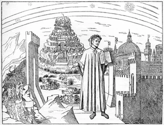 Dante 1265-1321, Florenz und die sieben Kreise der Hölle, 1882