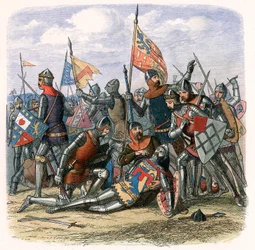 Tod von Henry Percy „Harry Hotspur“ in der Schlacht von Shrewsbury, 21. Juli 1403, um 1860