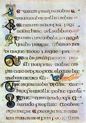 Geschmückte Textseite, 800 n. Chr., 20. Jahrhundert