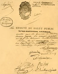 Dekret des Komitees für öffentliche Gesundheit, 26. Oktober 1795