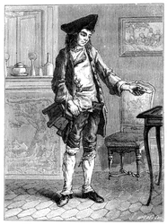 Überbringen eines Briefes, 19. Jahrhundert