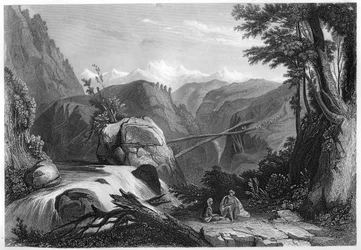 Deobun, in der Nähe von Umballah, Indien, um 1860