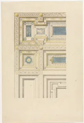 Entwurf für eine ornamentale Decke, 19. Jahrhundert