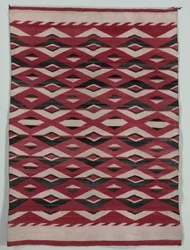 Diamantnetz-Stil Teppich, um 1890-1900