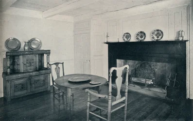 Esszimmer, um 1800, aus dem Shenk House, Long Island, 1930