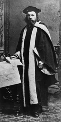 Dmitri Iwanowitsch Mendelejew, russischer Chemiker, ca. 1860er Jahre