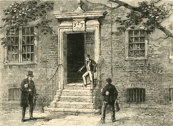 Türöffnung im Staples Inn, um 1872