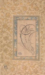 Drache umwickelt Saz-Blätter, ca. 1550-70