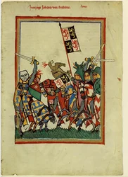 Herzog Johann I. von Brabant aus dem Codex Manesse, zwischen 1305 und 1340