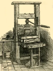 Duplikat der Franklins Presse, 1881