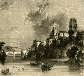 Kathedrale von Durham von Südwesten, 1898