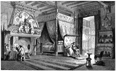 Wohnzimmer eines Herrn des 14. Jahrhunderts, 1870