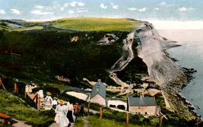 Ecclesbourne Cliff, Hastings, East Sussex, frühes 20. Jahrhundert