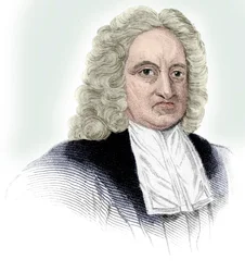 Edmond Halley, englischer Astronom, Mathematiker, Meteorologe und Physiker, ca. 1850