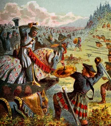 Edward I greift Schottland an, ca. 1850