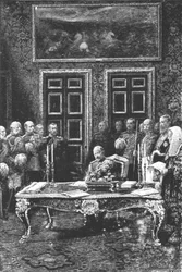 Edward VII. führt seine erste Amtshandlung aus...24. Januar 1901