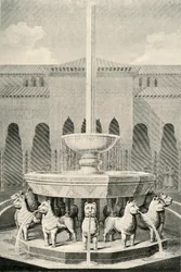 Erhebung des Löwenbrunnens, 19. Jahrhundert, 1907