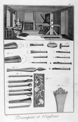Geprägter Stoffhersteller, 1751-1777